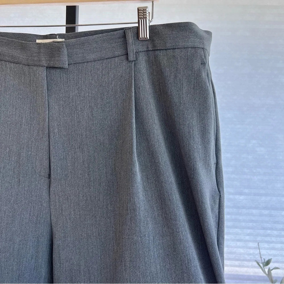 Djerf Avenue Favorite Pleat Front Trouser Pants Dark Grey 3XL Classic Neutral - Picture 4 of 10